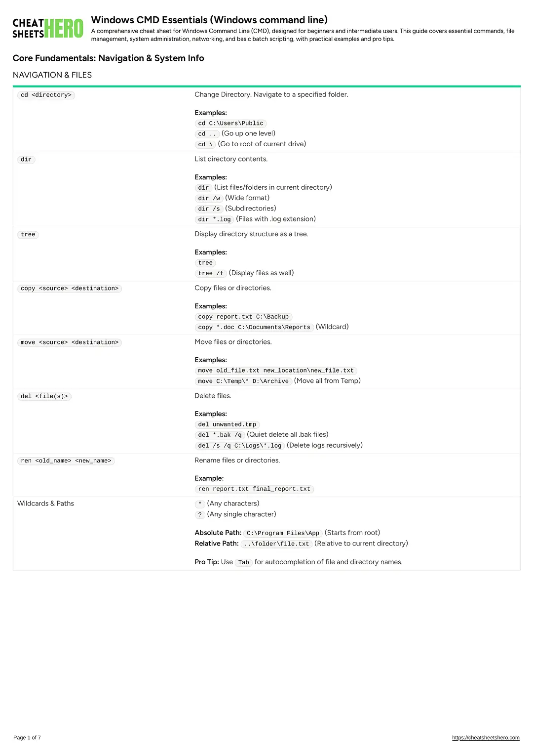 Windows CMD Essentials (Windows command line)