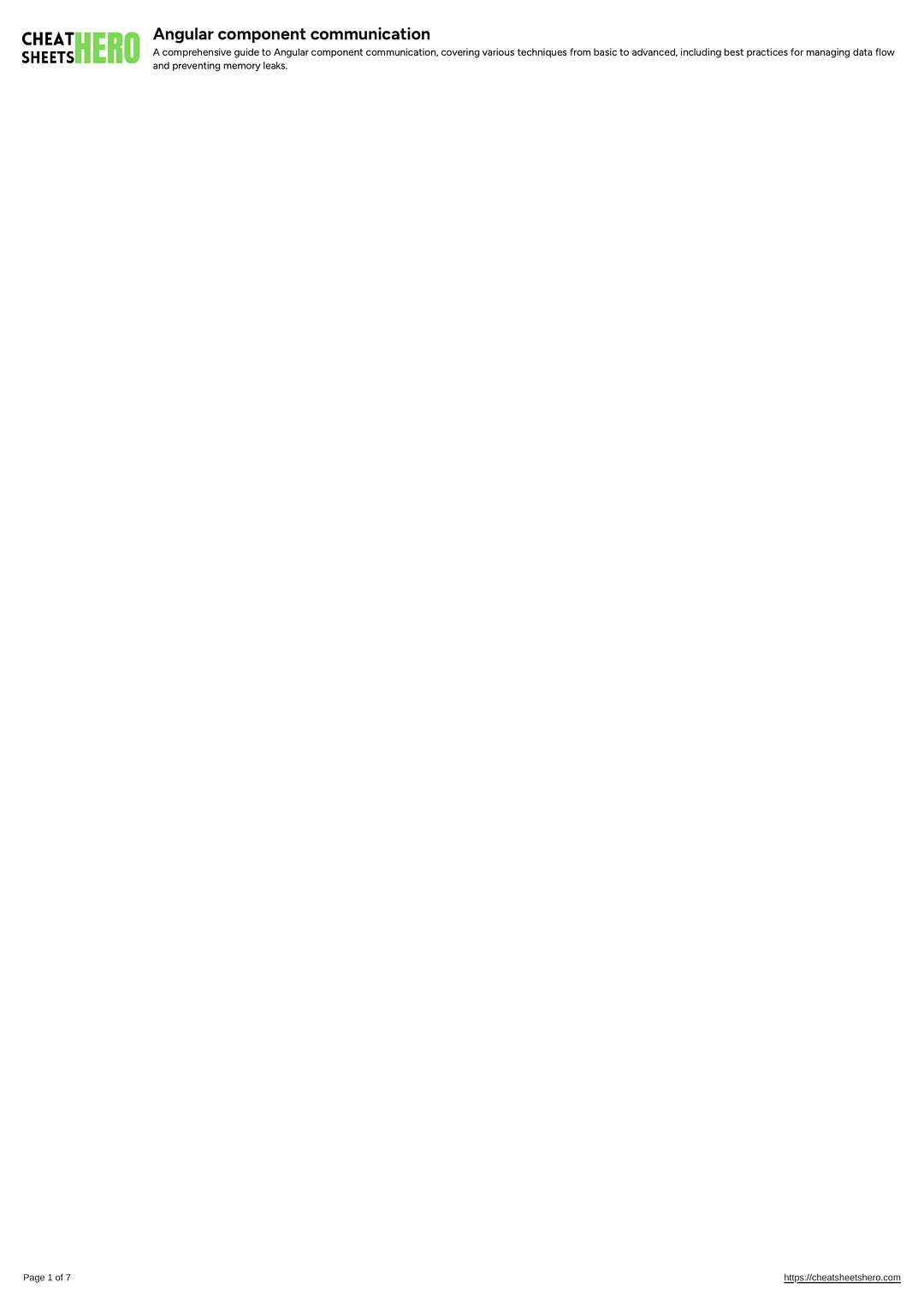 Angular component communication